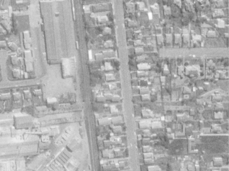 55A Brockworth Place from the air, 1975-1979
