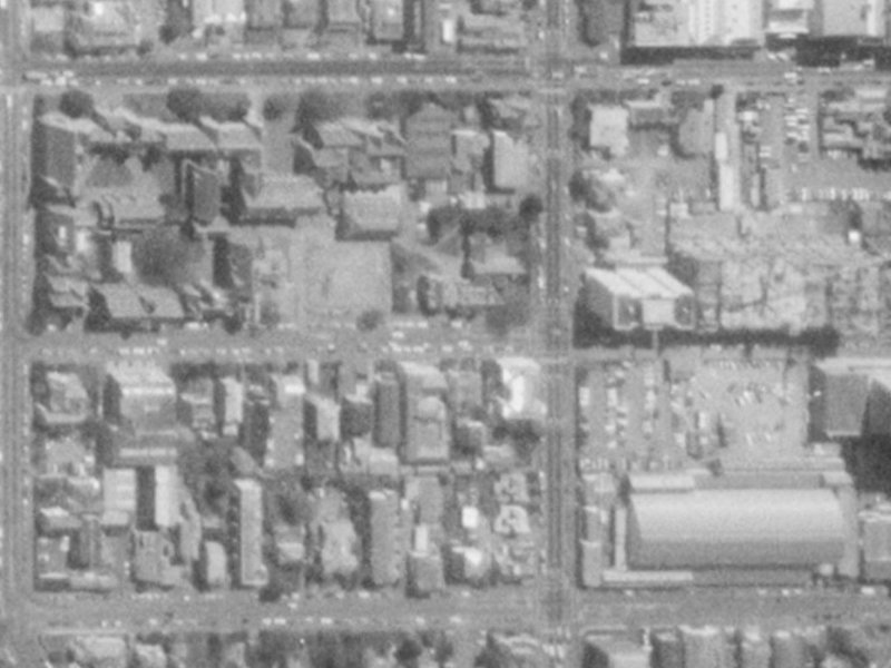 7 Hereford Street from the air, 1975-1979
