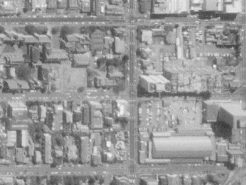55 Hereford Street from the air, 1975-1979