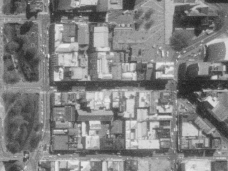 62 Hereford Street from the air, 1975-1979