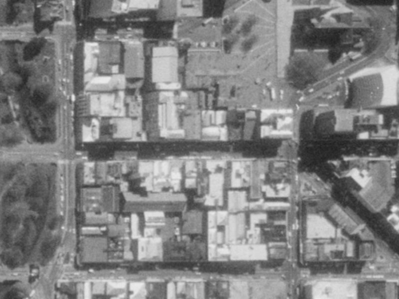 68 Hereford Street from the air, 1975-1979