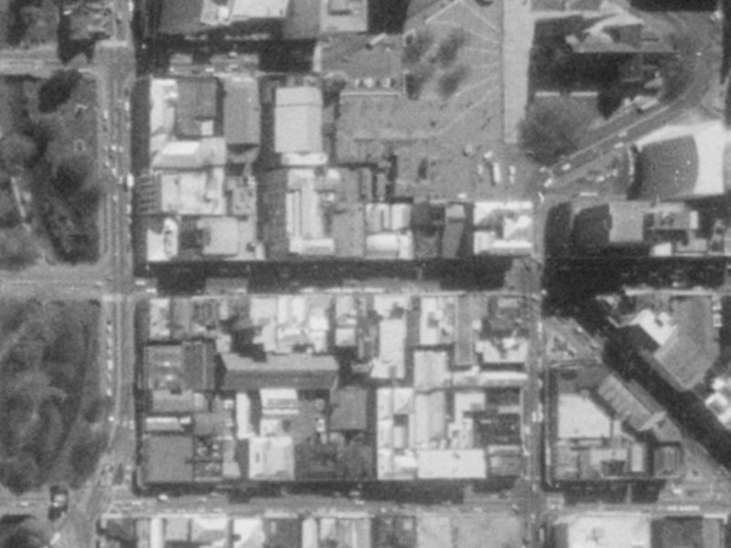 109 Hereford Street from the air, 1975-1979
