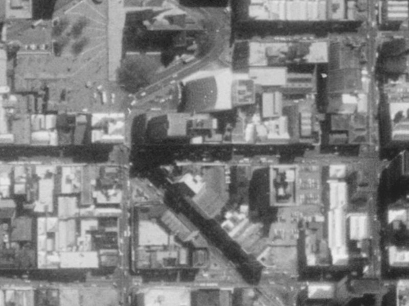 139 Hereford Street from the air, 1975-1979