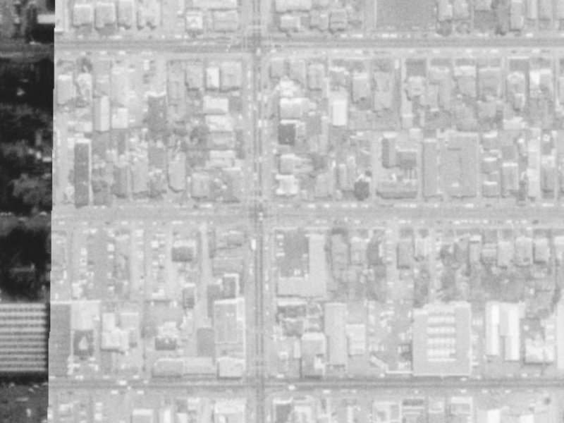 268 Hereford Street from the air, 1975-1979
