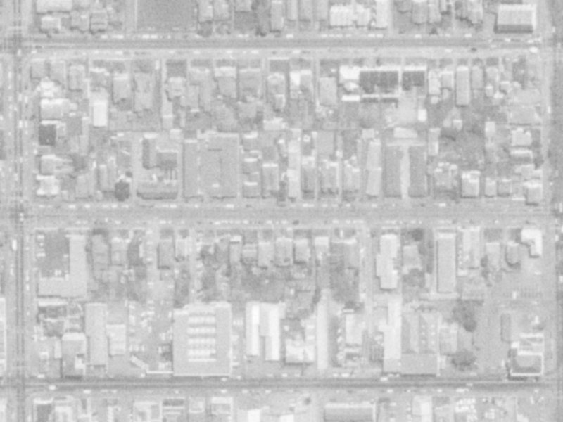 293 Hereford Street from the air, 1975-1979