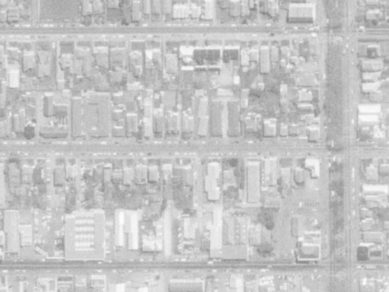 308 Hereford Street from the air, 1975-1979