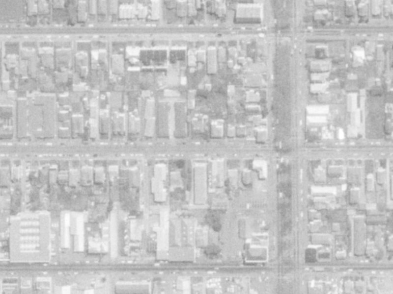 315 Hereford Street from the air, 1975-1979