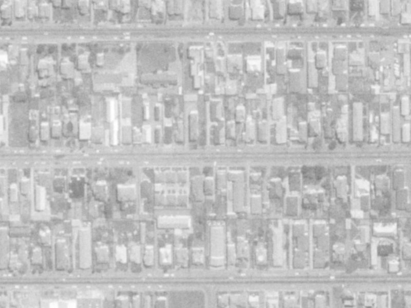 377 Hereford Street from the air, 1975-1979
