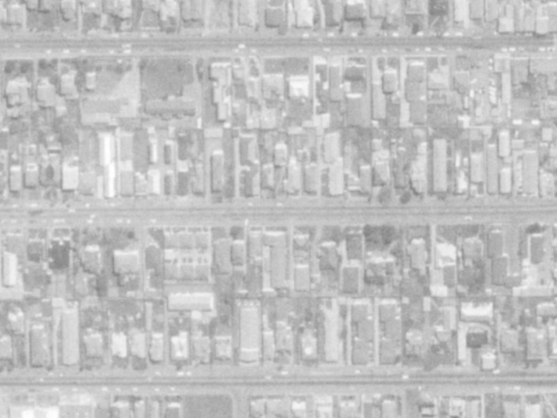 391 Hereford Street from the air, 1975-1979
