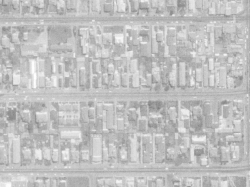 389A Hereford Street from the air, 1975-1979