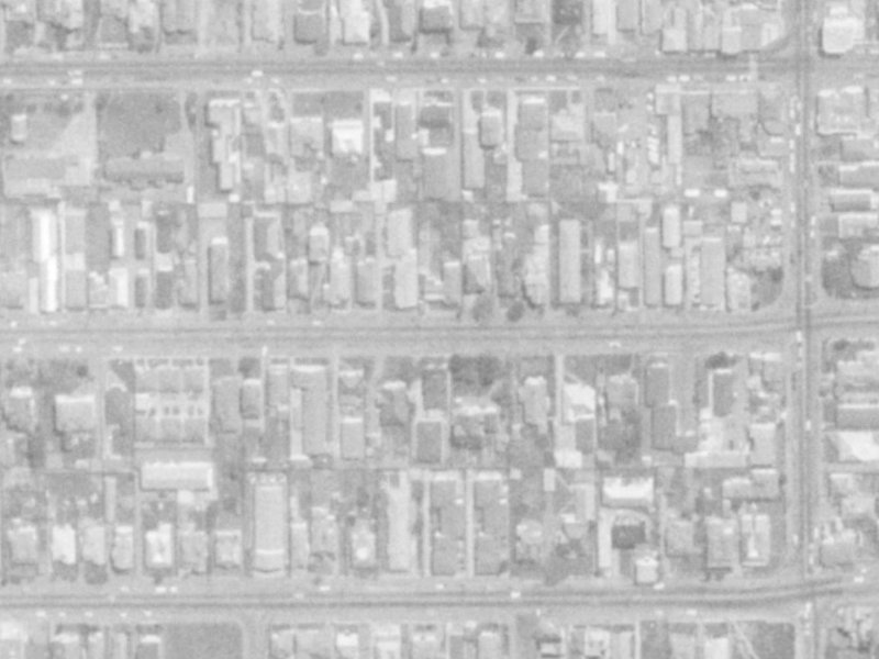 402 Hereford Street from the air, 1975-1979