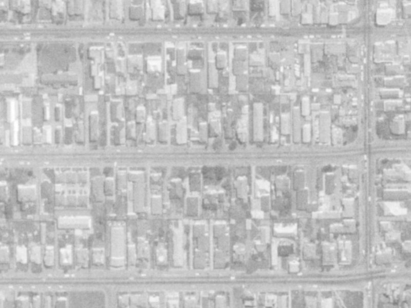 397 Hereford Street from the air, 1975-1979