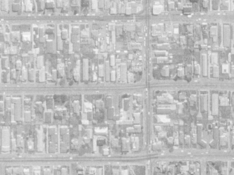 428 Hereford Street from the air, 1975-1979
