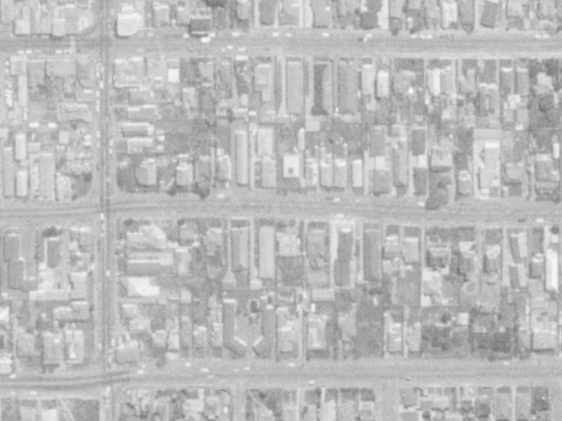 462 Hereford Street from the air, 1975-1979
