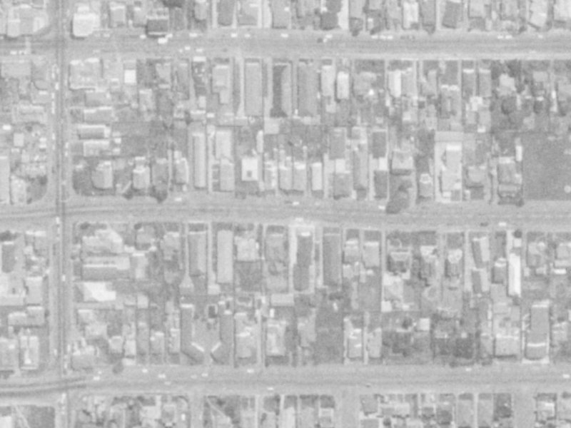 468 Hereford Street from the air, 1975-1979
