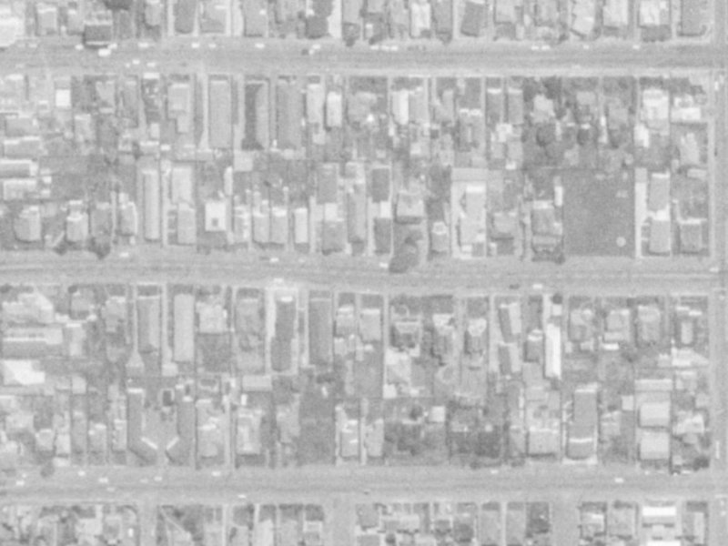 478B Hereford Street from the air, 1975-1979