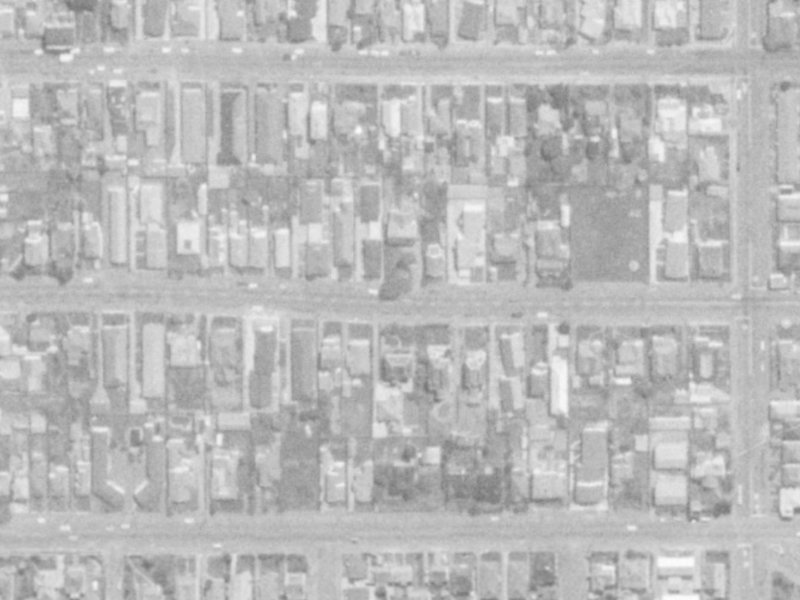 477 Hereford Street from the air, 1975-1979