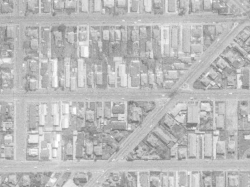573 Hereford Street from the air, 1975-1979