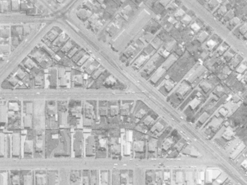 634 Hereford Street from the air, 1975-1979