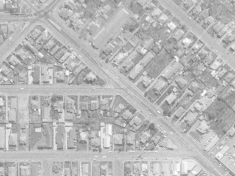 196A Linwood Avenue from the air, 1975-1979
