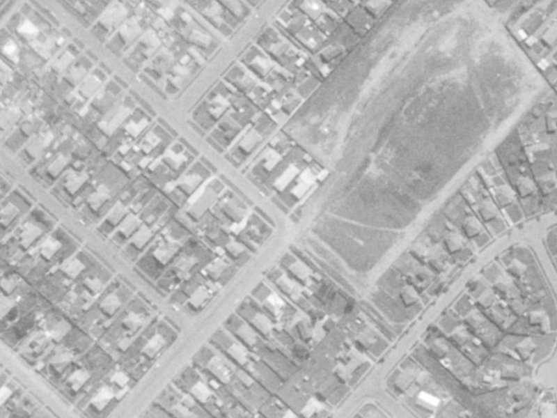 27B Pamela Street from the air, 1975-1979