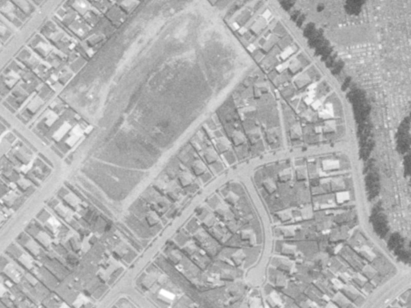 61 Jollie Street from the air, 1975-1979