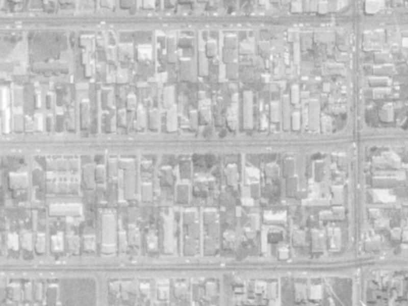 404 Hereford Street from the air, 1975-1979