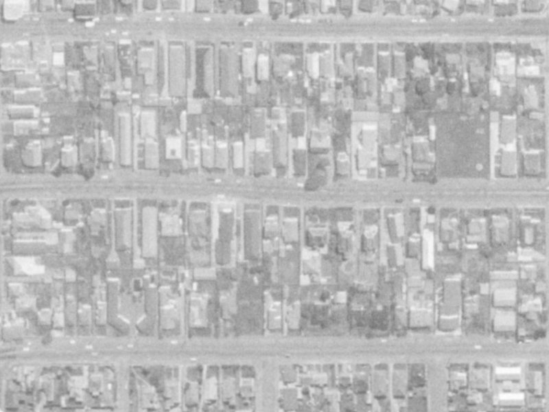 476 Hereford Street from the air, 1975-1979