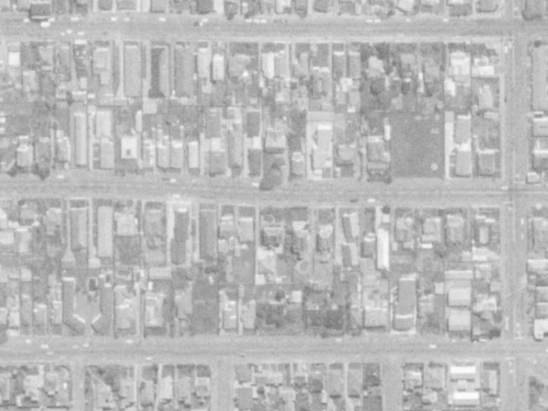 482 Hereford Street from the air, 1975-1979