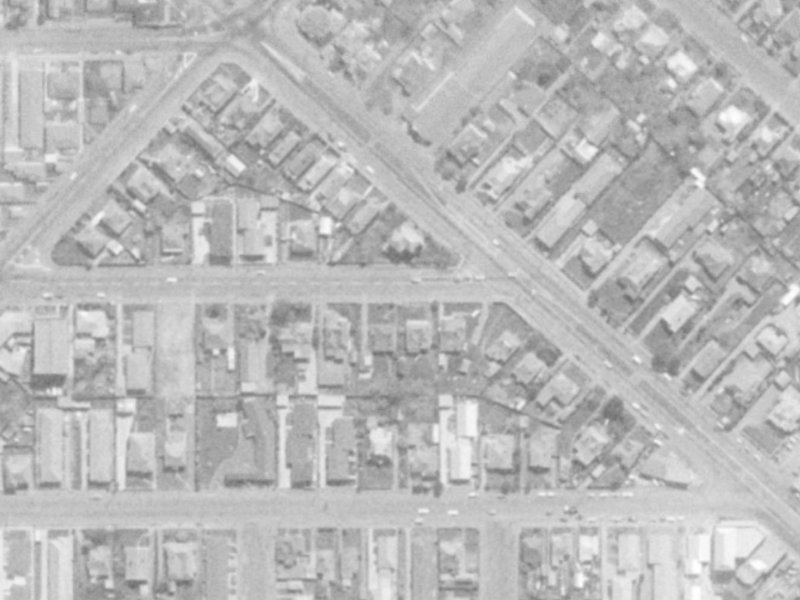 630 Hereford Street from the air, 1975-1979