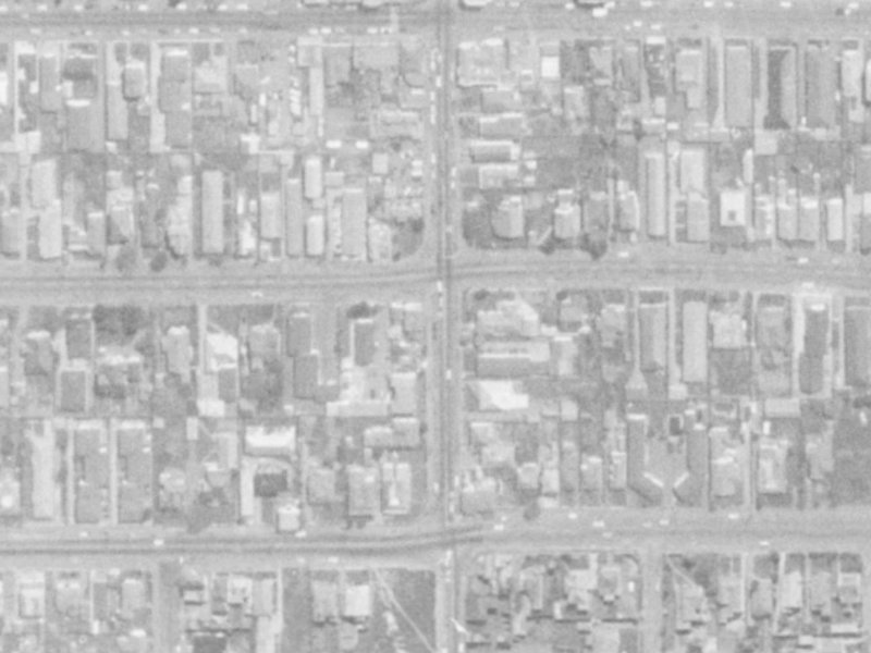 63 Stanmore Road from the air, 1975-1979