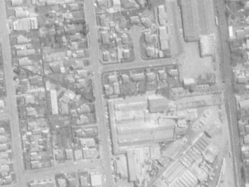 3A Kyle Street from the air, 1975-1979