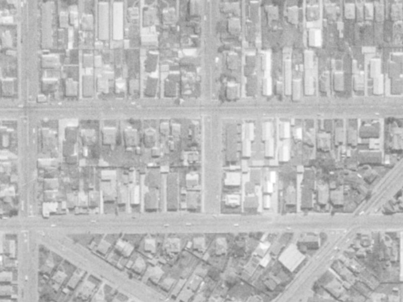 8 Tancred Street from the air, 1975-1979