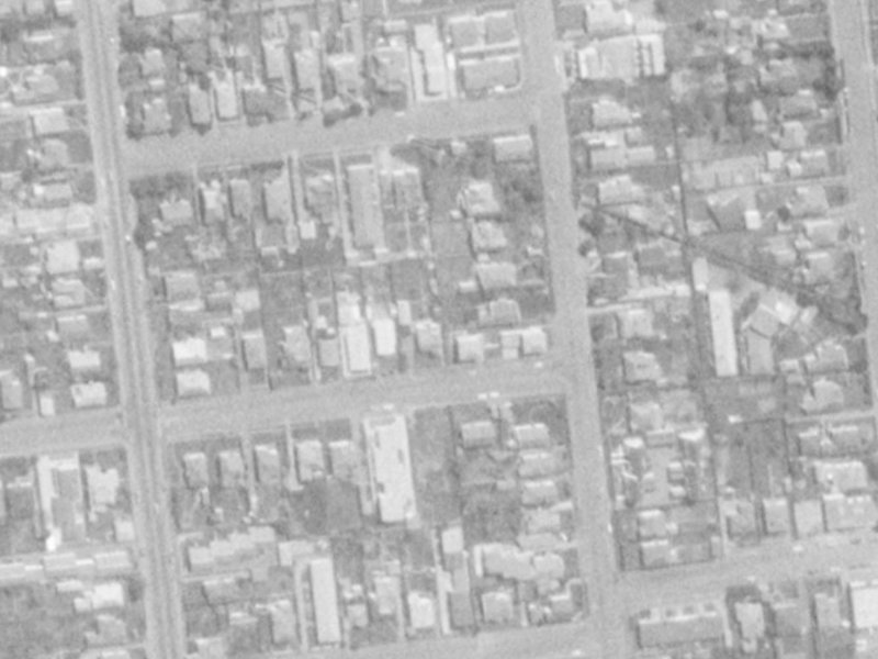 8 Peverel Street from the air, 1975-1979