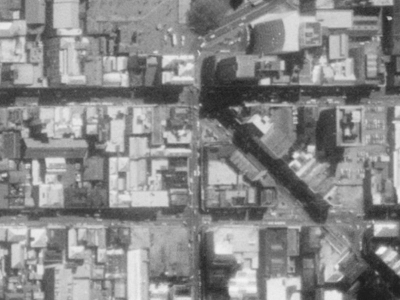 694 Colombo Street from the air, 1975-1979