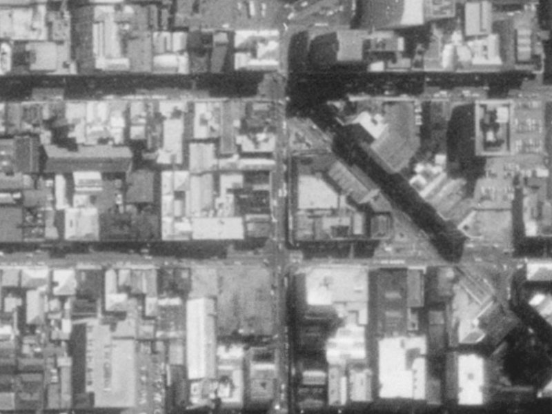 683 Colombo Street from the air, 1975-1979
