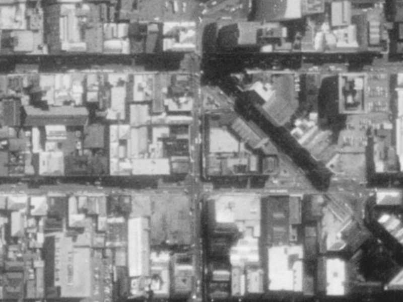 692 Colombo Street from the air, 1975-1979