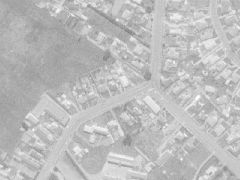 58 Middlepark Road from the air, 1975-1979