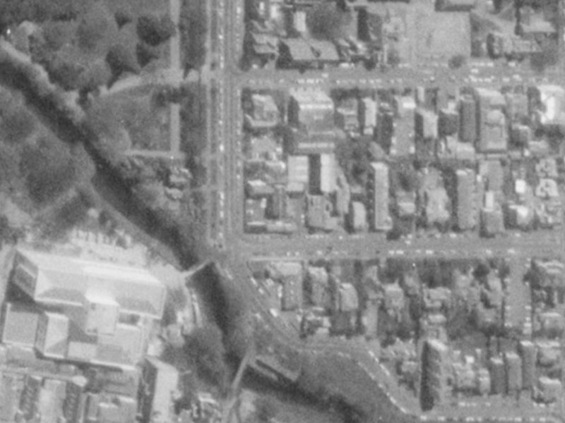 3 Cashel Street from the air, 1975-1979