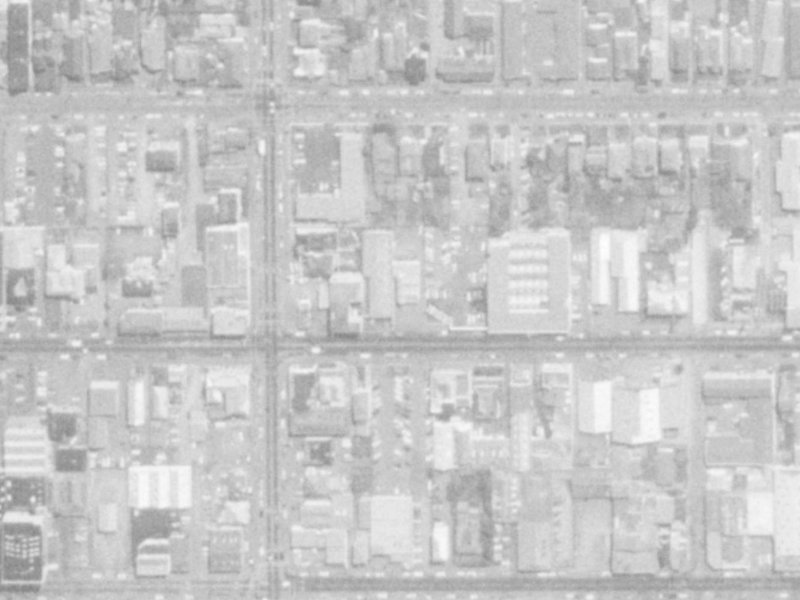275 Cashel Street from the air, 1975-1979