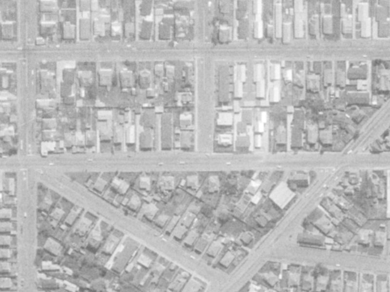 1 Tancred Street from the air, 1975-1979