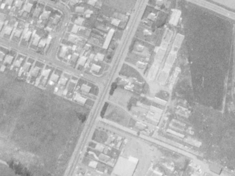124 Carmen Road from the air, 1975-1979