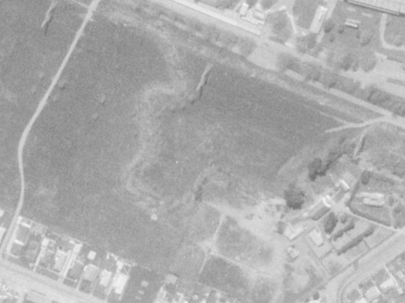 Showgate Avenue from the air, 1975-1979