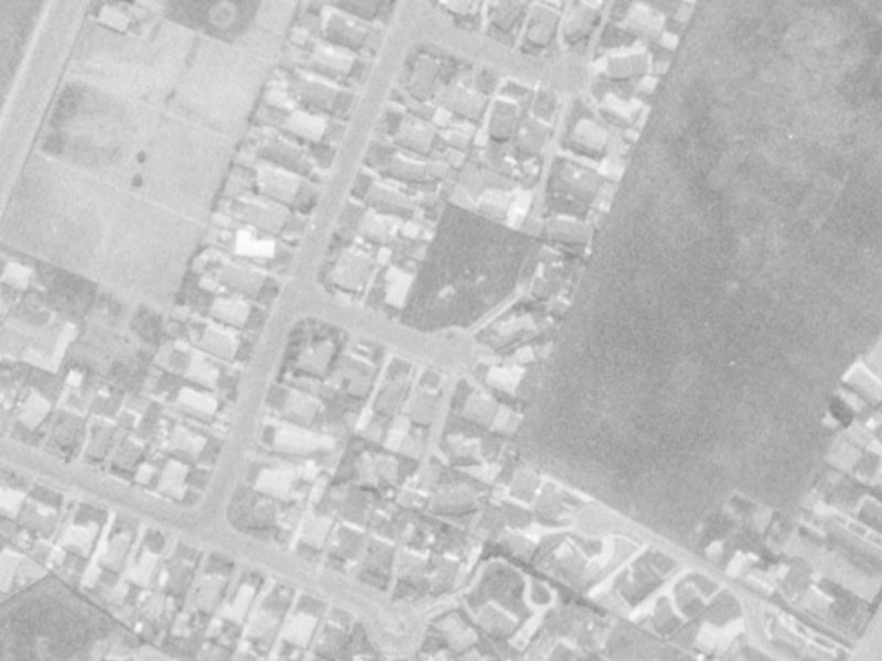 Gloaming Place from the air, 1975-1979