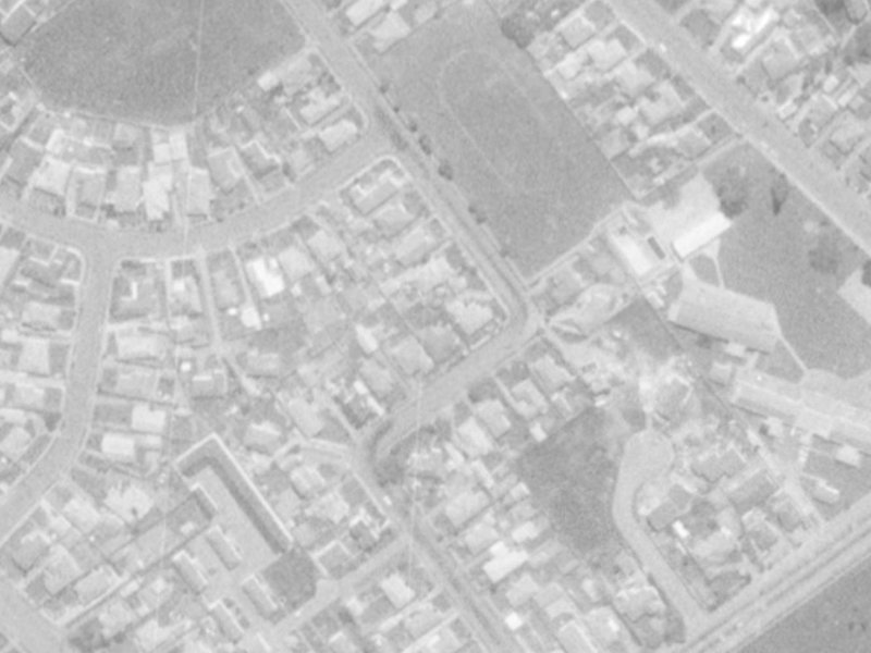 27 Colman Avenue from the air, 1975-1979