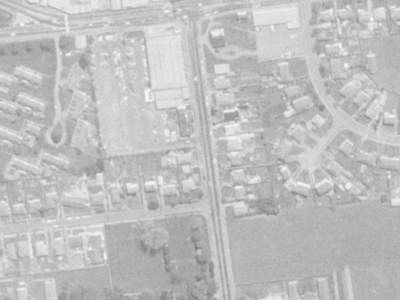 20 Hansons Lane from the air, 1975-1979