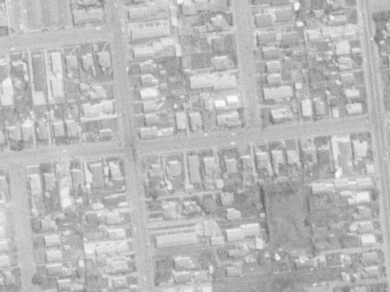 45 Peverel Street from the air, 1975-1979