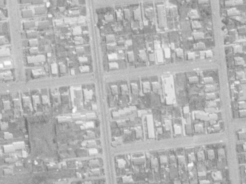 19 Peverel Street from the air, 1975-1979
