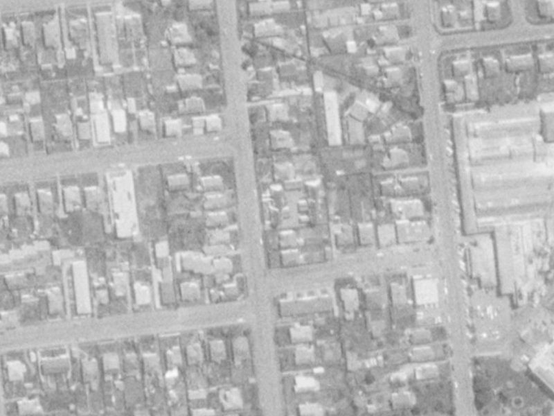 62 Picton Avenue from the air, 1975-1979