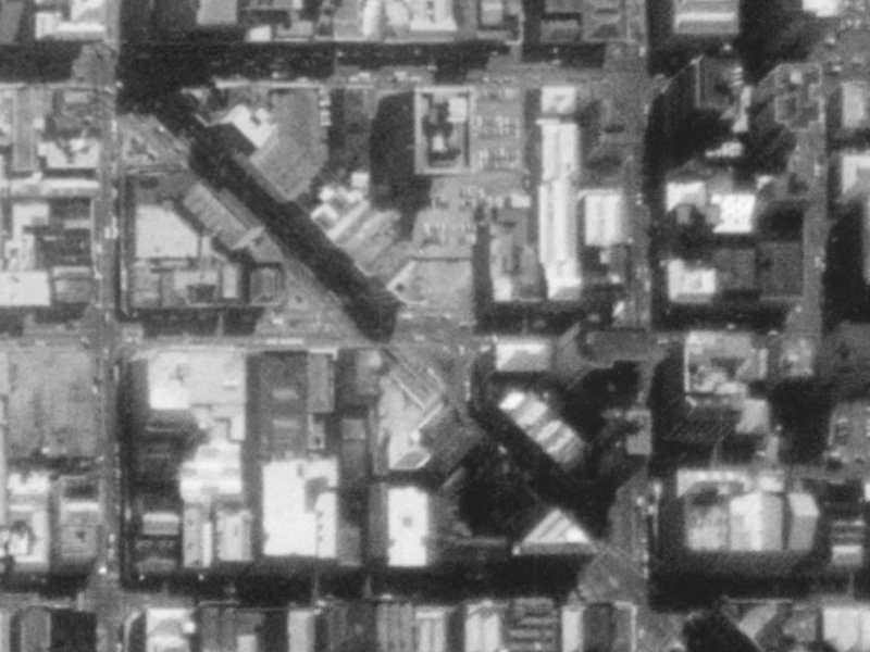 303 High Street from the air, 1975-1979
